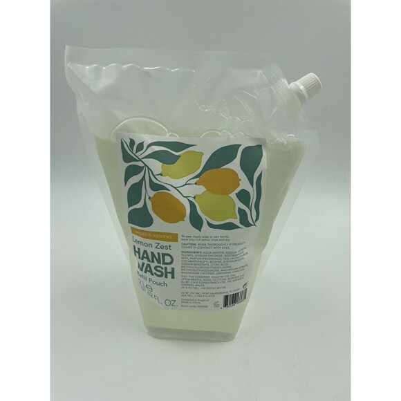 ASQUITH & SOMERSET ENGLAND " LEMON ZEST " Hand Wash Refill Pouch HUGE 2L 67 oz - Picture 5 of 7